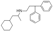 CAS 登录号:57653-27-7, N-(2-环己基-1-甲基乙基)-3,3-二苯基丙胺盐酸盐