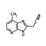 CAS 登录号：577777-13-0， (7-甲基-1H-咪唑并[4,5-b]吡啶-2-基)乙腈