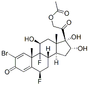 CAS#: 57781-19-8, 2-Bromo-6beta,9-Difluoro-11beta,16alpha,17,21-Tetrahydroxypregna-1,4-Diene-3,20-Dione 21-Acetate