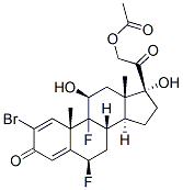CAS#: 57781-23-4, 2-Bromo-6beta,9-Difluoro-11beta,17,21-Trihydroxypregna-1,4-Diene-3,20-Dione 21-Acetate
