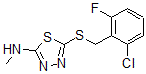 CAS 登录号：5787-02-0， 5-[(2-氯-6-氟苯基)甲硫基]-N-甲基-1,3,4-噻二唑-2-胺