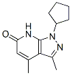 CAS#: 578743-92-7, 1-Cyclopentyl-1,7-Dihydro-3,4-Dimethyl-6H-Pyrazolo[3,4-b]Pyridin-6-One