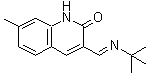 CAS 登录号：578752-46-2， 3-[[叔丁基亚氨基]甲基]-7-甲基-2(1H)-喹啉酮