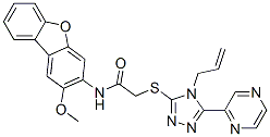CAS#: 578759-77-0, N-(2-Methoxy-3-Dibenzofuranyl)-2-[[4-(2-Allyl)-5-Pyrazinyl-4H-1,2,4-Triazol-3-Yl]Thio]-Acetamide