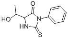 CAS 登录号:5789-21-9, 5-(1-羟基乙基)-3-苯基-2-硫代咪唑烷-4-酮