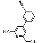 CAS#: 579475-83-5, 3-(2-Ethyl-6-Methyl-4-Pyridinyl)Benzonitrile