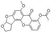 CAS#: 58086-33-2, 1,2,3a,12c-Tetrahydro-8-Hydroxy-6-Methoxy-7H-Furo[3',2':4,5]Furo[2,3-c]Xanthene-7-One Acetate