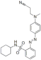 CAS#: 58104-35-1, 2-[[4-[(2-Cyanoethyl)Methylamino]Phenyl]Azo]-N-Cyclohexylbenzenesulphonamide
