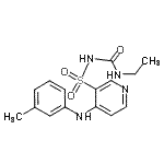 CAS#: 58155-35-4, N-(Ethylcarbamoyl)-4-[(3-Methylphenyl)Amino]-3-Pyridinesulfonamide