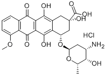 CAS#: 58199-96-5, 8-Desacetyl-8-Carboxy Daunorubicin Hydrochloride