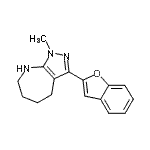 CAS#: 583811-50-1, 3-(1-Benzofuran-2-Yl)-1-Methyl-1,4,5,6,7,8-Hexahydropyrazolo[3,4-b]Azepine