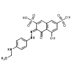 CAS 登录号：5850-55-5， (3E)-3-{[4-(乙基氨基)苯基]亚肼基}-5-羟基-4-氧代-3,4-二氢-2,7-萘二磺酸