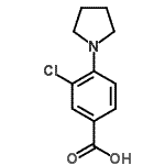 CAS 登录号：585517-09-5， 3-氯-4-(1-吡咯烷基)苯甲酸