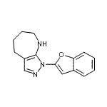CAS#: 585520-46-3, 1-(1-Benzofuran-2-Yl)-1,4,5,6,7,8-Hexahydropyrazolo[3,4-b]Azepine