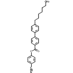 CAS 登录号：58573-95-8， 4-氰基苯基4'-庚基-4-联苯羧酸酯