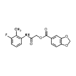 CAS#: 5858-64-0, 2-[(3-Fluoro-2-Methylphenyl)Amino]-2-Oxoethyl 1,3-Benzodioxole-5-Carboxylate