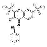 CAS 登录号：5859-00-7， (4Z)-3-氧代-4-(苯基亚肼基)-3,4-二氢-2,7-萘二磺酸
