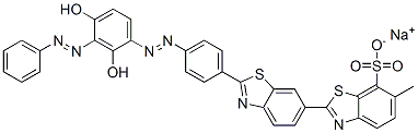 CAS#: 5863-88-7, Sodium 2'-[4-[[2,4-Dihydroxy-3-(Phenylazo)Phenyl]Azo]Phenyl]-6-Methyl[2,6'-Bibenzothiazole]-7-Sulphonate