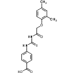 CAS#: 586391-32-4, 4-({[(2,4-Dimethylphenoxy)Acetyl]Carbamothioyl}Amino)Benzoic Acid