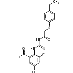 CAS#: 586392-83-8, 3,5-Dichloro-2-({[(4-Ethylphenoxy)Acetyl]Carbamothioyl}Amino)Benzoic Acid