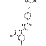 CAS 登录号：586393-02-4， 5-碘-2-{[(4-异丁氧基苯甲酰基)硫代氨基甲酰]氨基}苯甲酸