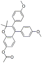 CAS#: 5867-70-9, [3,4-Bis(4-Methoxyphenyl)-2,2-Dimethyl-Chromen-7-Yl] Acetate