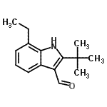 CAS#: 586949-23-7, 7-Ethyl-2-(2-Methyl-2-Propanyl)-1H-Indole-3-Carbaldehyde