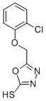 CAS 登录号：58695-63-9， 5-(2-氯-苯氧基甲基)-[1,3,4]恶二唑-2-硫醇