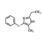 CAS 登录号：586966-28-1， 2-乙基-4-甲基-5-(苯基硫基)-1H-咪唑