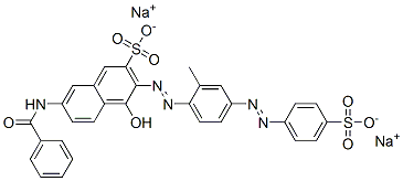 CAS#: 5873-24-5, Disodium 7-(Benzoylamino)-4-Hydroxy-3-[[2-Methyl-4-[(4-Sulphonatophenyl)Azo]Phenyl]Azo]Naphthalene-2-Sulphonate