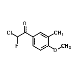 CAS 登录号：58750-70-2， 2-氯-2-氟-1-(4-甲氧基-3-甲基苯基)乙酮