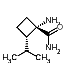 CAS 登录号：587829-75-2， (1S,2S)-1-氨基-2-异丙基环丁烷甲酰胺