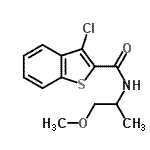 CAS#: 587846-18-2, 3-Chloro-N-(1-Methoxy-2-Propanyl)-1-Benzothiophene-2-Carboxamide