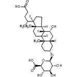 CAS#: 58814-71-4, (3alpha,5beta,7alpha,8xi)-7,24-Dihydroxy-24-oxocholan-3-yl beta-D-glucopyranosiduronic acid