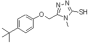 CAS#: 588673-50-1, 4-Methyl-5-{[4-(2-Methyl-2-Propanyl)Phenoxy]Methyl}-4H-1,2,4-Triazole-3-Thiol