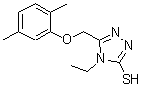 CAS#: 588673-86-3, 5-[(2,5-Dimethylphenoxy)Methyl]-4-Ethyl-4H-1,2,4-Triazole-3-Thiol