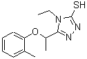 CAS#: 588673-87-4, 4-Ethyl-5-[1-(2-Methylphenoxy)Ethyl]-4H-1,2,4-Triazole-3-Thiol