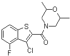 CAS#: 588674-15-1, (3-Chloro-4-Fluoro-1-Benzothiophen-2-Yl)(2,6-Dimethyl-4-Morpholinyl)Methanone
