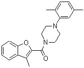CAS#: 588676-07-7, [4-(2,5-Dimethylphenyl)-1-Piperazinyl](3-Methyl-2-Benzofuranyl)-Methanone