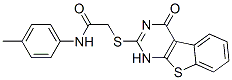 CAS#: 588676-70-4, 2-[(1,4-Dihydro-4-Oxo[1]Benzothieno[2,3-d]Pyrimidin-2-Yl)Thio]-N-(4-Methylphenyl)-Acetamide