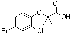 CAS 登录号：588681-98-5， 2-(4-溴-2-氯苯氧基)-2-甲基丙酸