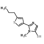 CAS#: 588687-53-0, 4-Methyl-5-(5-Propyl-3-Thienyl)-4H-1,2,4-Triazole-3-Thiol