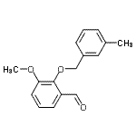 CAS 登录号：588713-63-7， 3-甲氧基-2-[(3-甲基苄基)氧基]苯甲醛