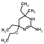 CAS 登录号：58913-23-8， 4-乙氧基-4,6-二乙基-6-甲基-1,4,5,6-四氢-2-嘧啶胺
