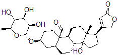 CAS#: 58917-39-8, 3beta-[(6-Deoxy-alpha-L-Mannopyranosyl)Oxy]-14-Hydroxy-19-Oxo-5alpha-Card-20(22)-Enolide