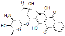CAS#: 58957-91-8, (7R-cis)-9-Acetyl-7-((3-Amino-2,3,6-Trideoxy-alpha-L-Lyxo-Hexopyranosyl)Oxy)-7,8,9,10-Tetrahydro-6,9,11-Trihydroxy-5,12-Naphthacenedione