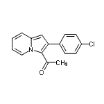 CAS#: 58963-35-2, 1-[2-(4-Chlorophenyl)-3-Indolizinyl]Ethanone