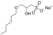 CAS 登录号:58965-17-6, 3-(己氧基)-2-羟基-1-丙烷磺酸钠盐