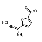 CAS 登录号：59-83-6， 5-硝基-2-呋喃甲脒盐酸盐(1:1)