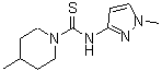 CAS#: 590351-64-7, 4-Methyl-N-(1-Methyl-1H-Pyrazol-3-Yl)-1-Piperidinecarbothioamide